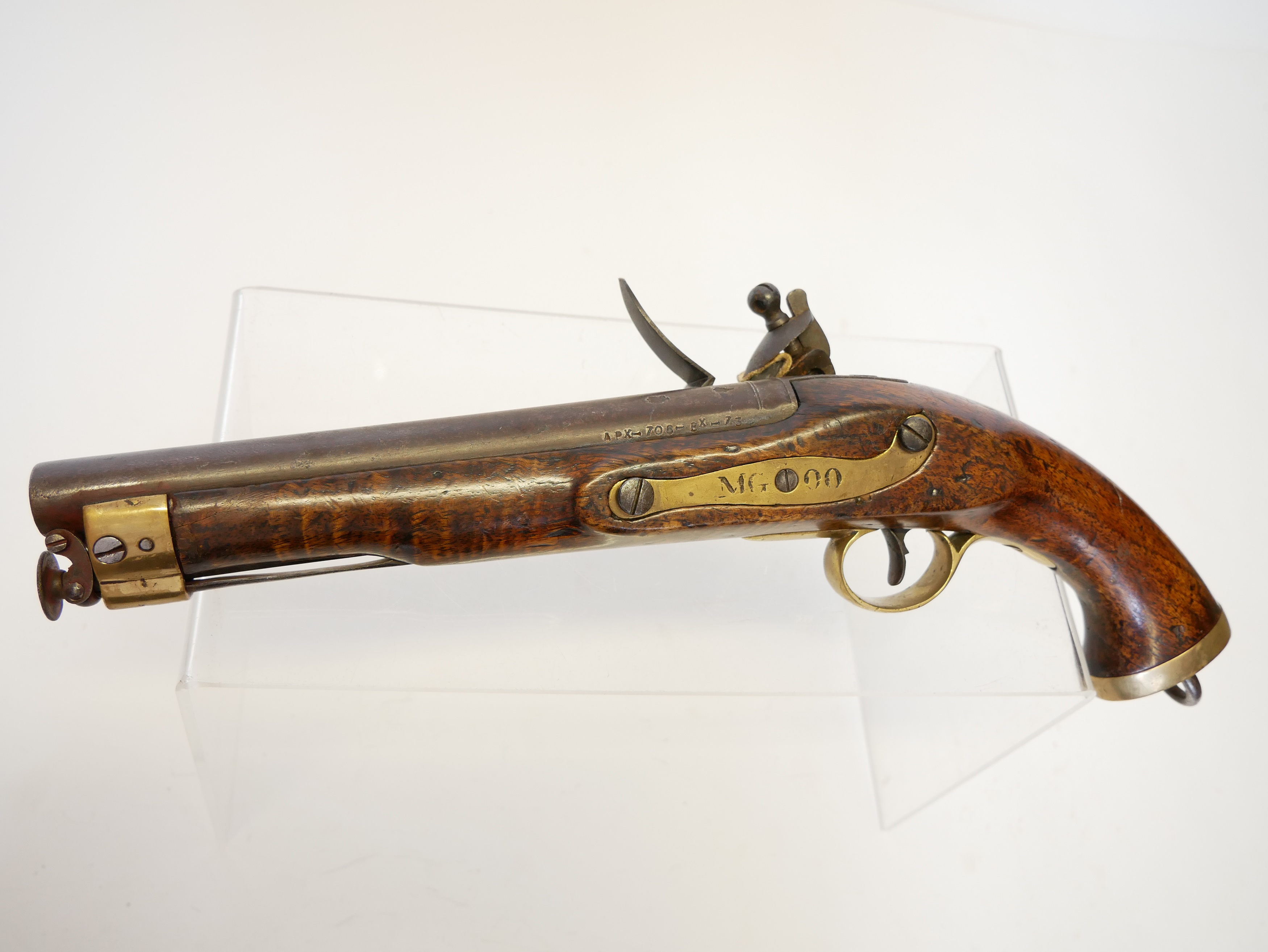 Lot 10 - East India Company flintlock pistol