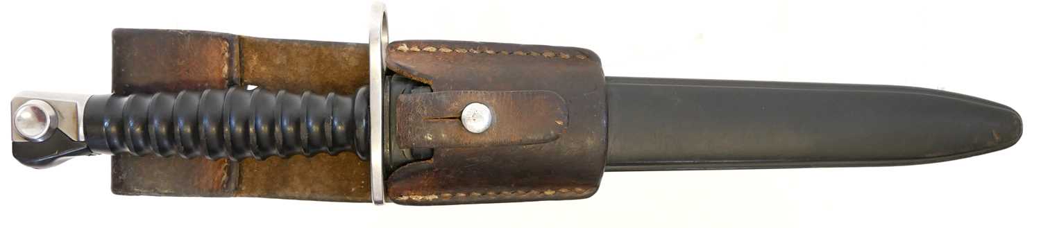 Lot 229 - Swiss Sig Stgw 57 bayonet and scabbard