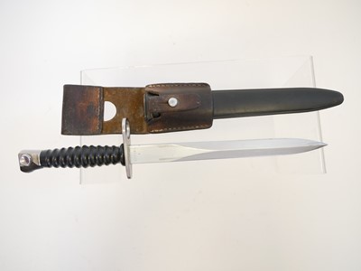 Lot 229 - Swiss Sig Stgw 57 bayonet and scabbard