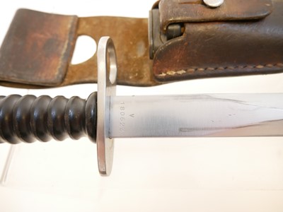 Lot 229 - Swiss Sig Stgw 57 bayonet and scabbard