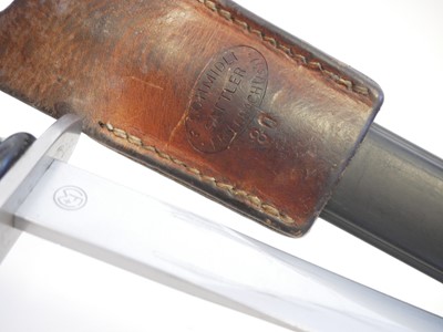 Lot 229 - Swiss Sig Stgw 57 bayonet and scabbard