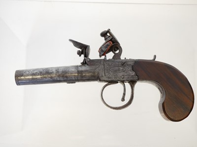 Lot 15 - Flintlock pocket pistol by Twigg