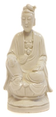 Lot 149 - Chinese blanc de chine figure of a scholar