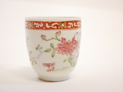 Lot 127 - Bow porcelain coffee cup circa 1750