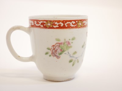 Lot 127 - Bow porcelain coffee cup circa 1750
