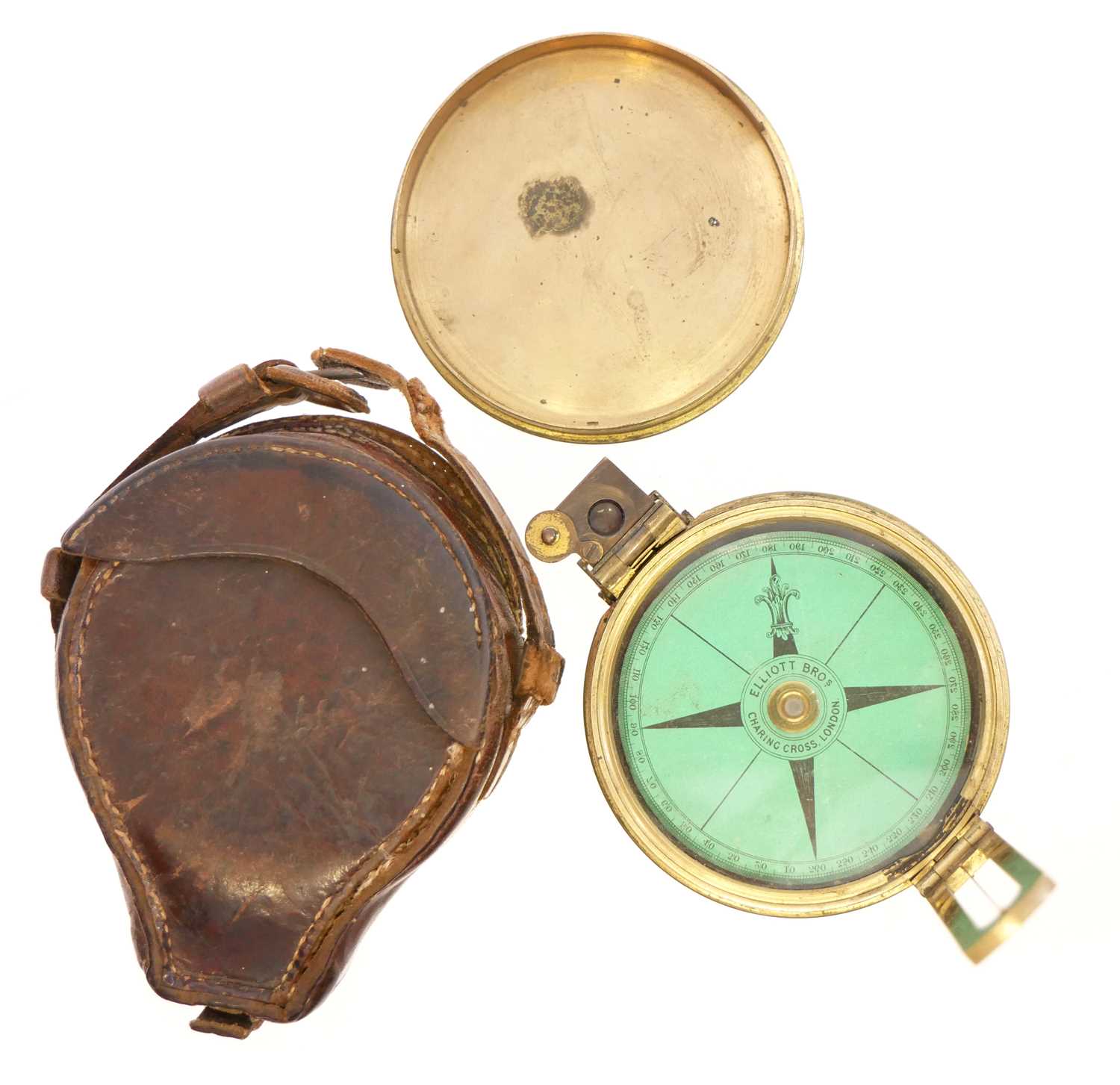 Lot 457 - Artillery sighting compass by Elliott Bros