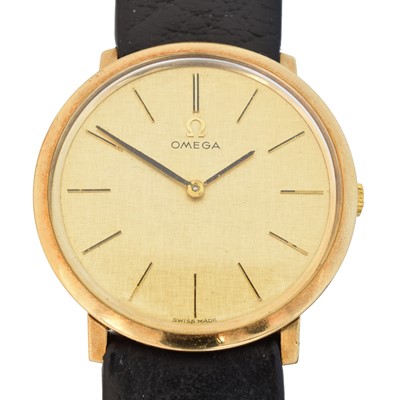 Lot 175 - A 9ct gold Omega wristwatch