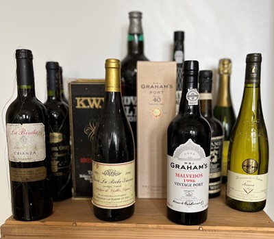 Lot 1 - 12 Bottles Mixed Lot Red Wine, Various Ports, and Sparkling Wine