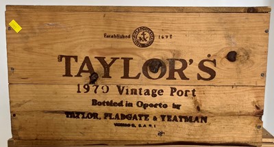 Lot 26 - 12 Bottles in OWC Taylors Vintage Port 1970