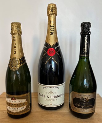 Lot 20 - 3 Bottles including 1 magnum bottle Grand Cru, Fine and Vintage Champagne