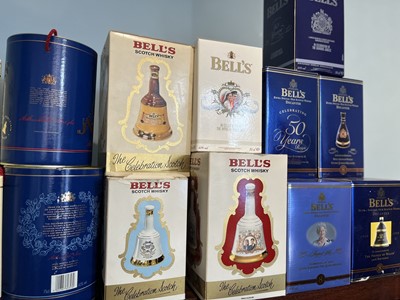 Lot 48 - 16 Assorted Bells Whisky ‘Commemorative  Decanters’