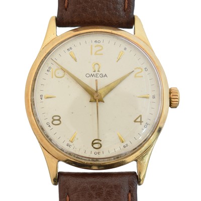 Lot 176 - A 9ct gold Omega wristwatch