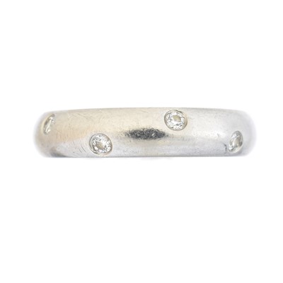 Lot 114 - A platinum diamond Etoile ring by Tiffany & Co.