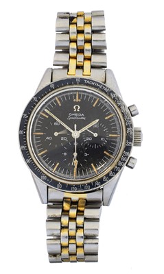 Lot 177 - A rare 1960s Omega Speedmaster wristwatch, circa 1962-4