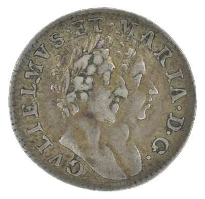 Lot 27 - William and Mary, Fourpence, 1689.