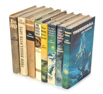 Lot 57 - 8 James Bond Book Club Editions