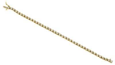 Lot 35 - A diamond line bracelet