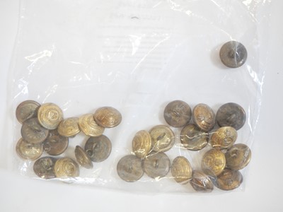 Lot 391 - The Lincolnshire Regiment Cloth helmet fittings and other uniform items