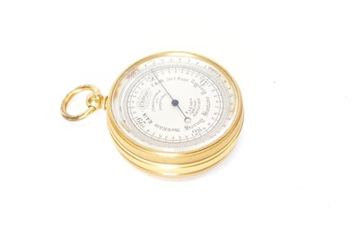 Lot 173 - 19th Century compensated pocket barometer signed E. Lennie