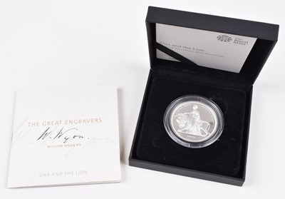 Lot 66 - 2019 Royal Mint, UK Two-Ounce Silver Proof Coin, Great Engravers I - Una and the Lion.