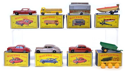 Lot 8 - 8 Lesney Matchbox Series boxed cars and vehicles