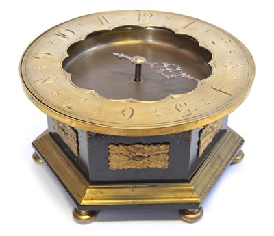 Lot 184 - French table top single hand table top clock