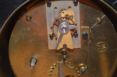 Lot 195 - 19th Century French ebonised mantel clock