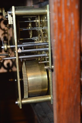 Lot 196 - Late 19th century German Oak bracket clock