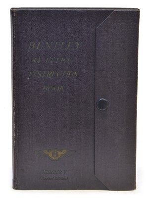 Lot 51 - Bentley 4 1/4 Litre Instruction Book