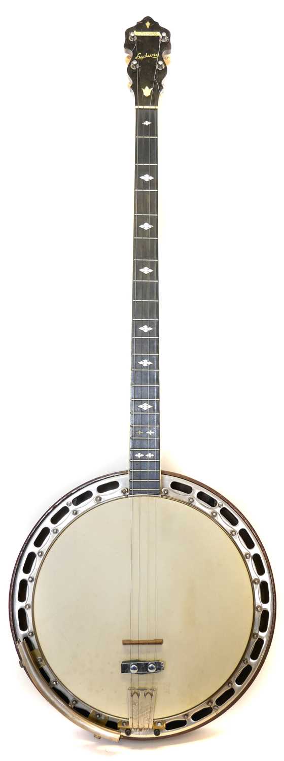 Lot 65 - Ludwig Kenmore banjo in case