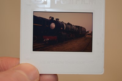 Lot 28 - Approximately 3600 slides belonging to a railway enthusiast