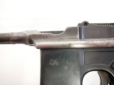 Lot 33 - Deactivated Mauser 7.63 Schnellfeuer machine pistol.