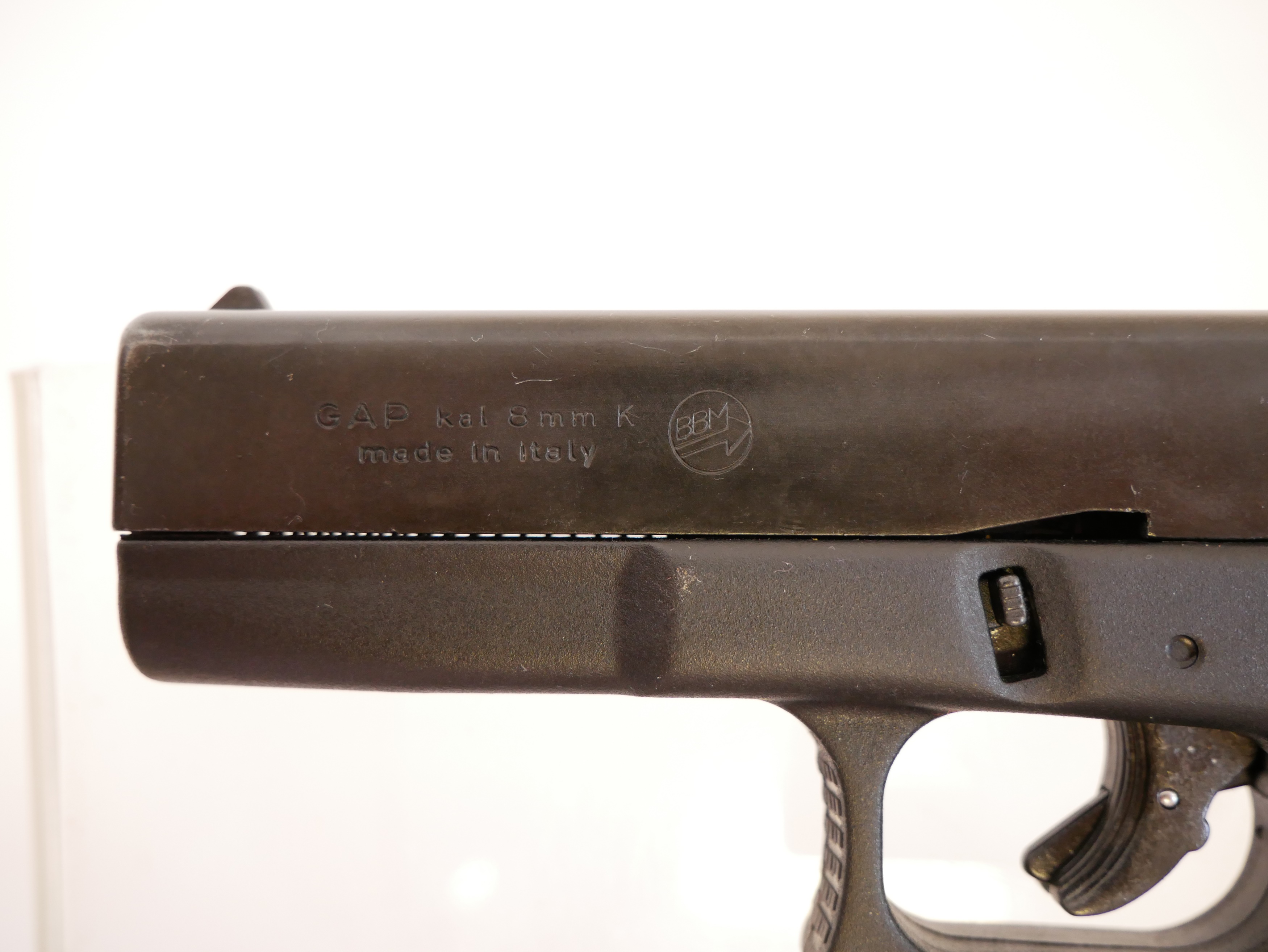 Lot 73 BBM Glock design 8mm blank firing pistol