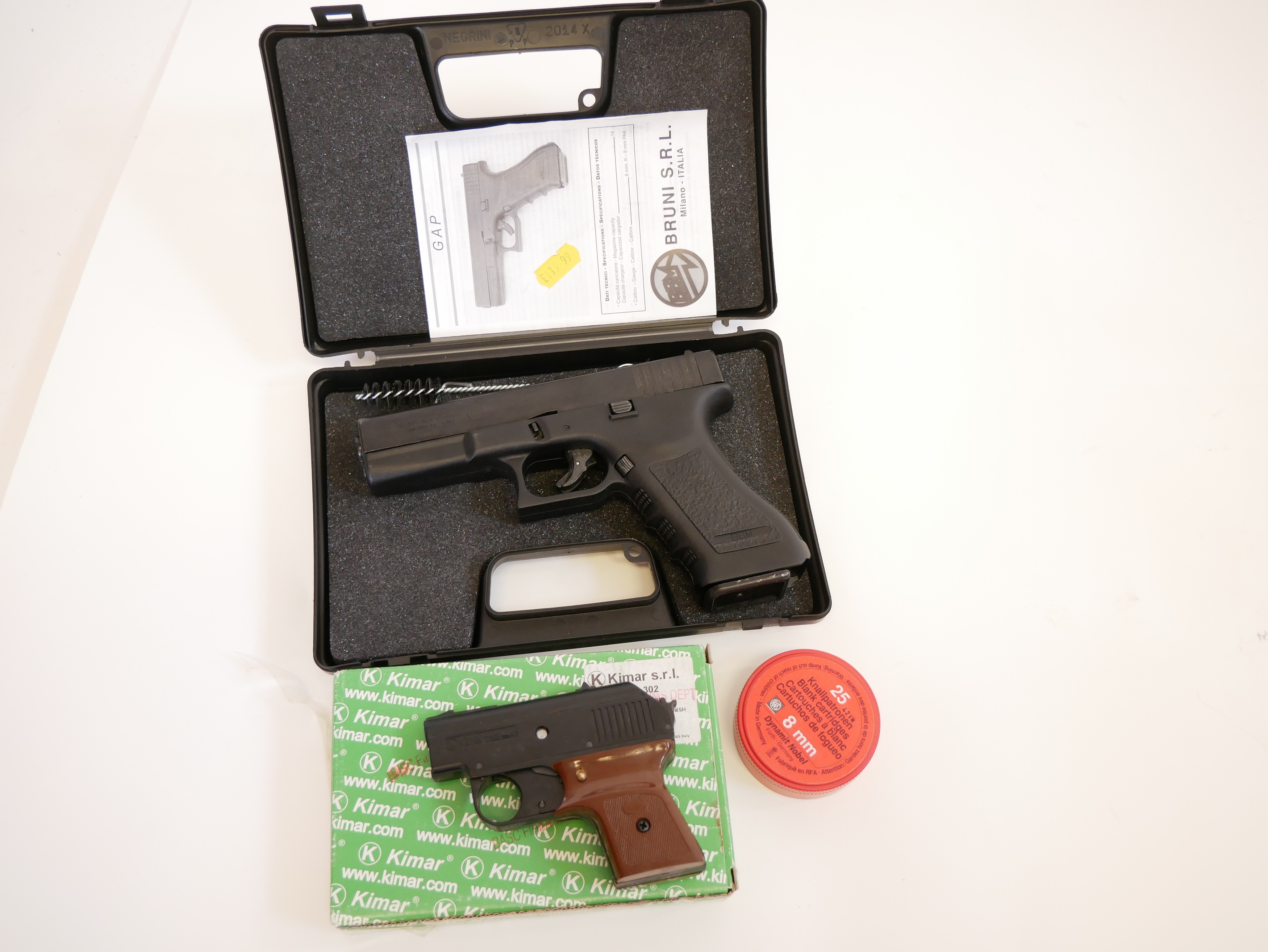 Lot 73 BBM Glock design 8mm blank firing pistol