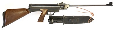 Lot 102 - Gamo Paratrooper .177 air air rifle with a bowie knife
