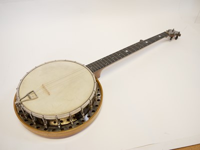 Lot 88 - J E Dallas five string banjo with case