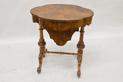Lot 265 - Victorian sewing table.