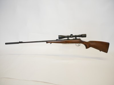 Lot 125 - CZ 452-2E ZKM .22lr bolt action rifle with moderator LICENCE REQUIRED