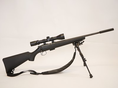 Lot 166 - CZ 455 .17HMR. bolt action rifle and moderator LICENCE REQUIRED