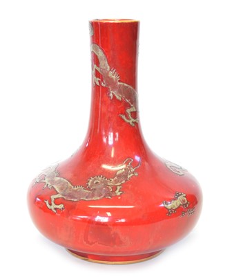 Lot 101 - Bernard Moore Flambe Dragon Vase
