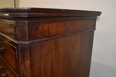 Lot 255 - George III chest on chest