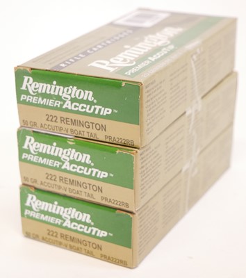 Lot 226 - 60 rounds Remington Premier Accutip 222 LICENCE REQUIRED