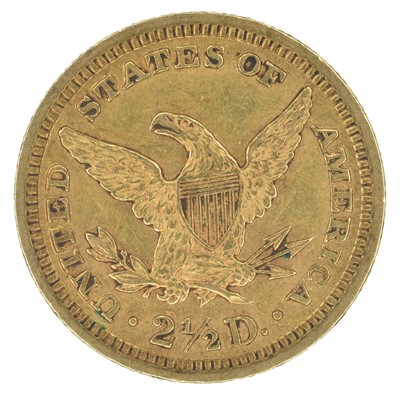 Lot 72 - United States of America, Two and a Half Dollars, Liberty Head Quarter Eagle Gold Coin, 1892.