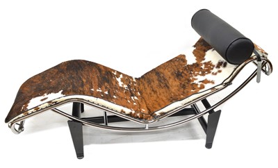 Lot 100 - After Le Corbusier, Cassina type LC4 lounger