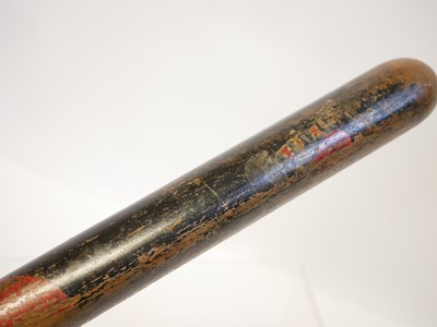 Lot 396 - Four truncheons, and hand cuffs