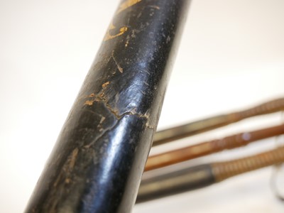 Lot 396 - Four truncheons, and hand cuffs