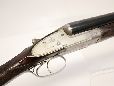 Lot 268 - Charles Lancaster 12 bore side by side shotgun LICENCE REQUIRED