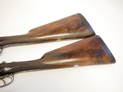 Lot 204 - Pair of William Evans 12 bore side by side shotguns LICENCE REQUIRED