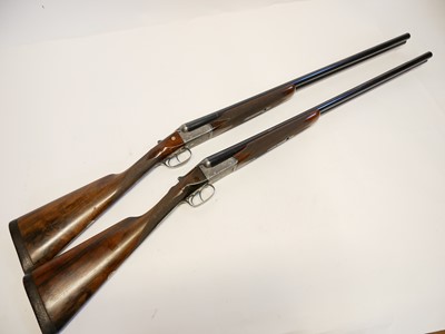 Lot 204 - Pair of William Evans 12 bore side by side shotguns LICENCE REQUIRED