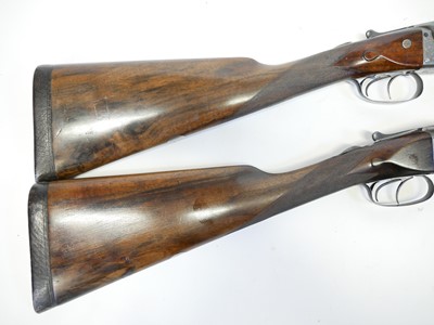 Lot 204 - Pair of William Evans 12 bore side by side shotguns LICENCE REQUIRED